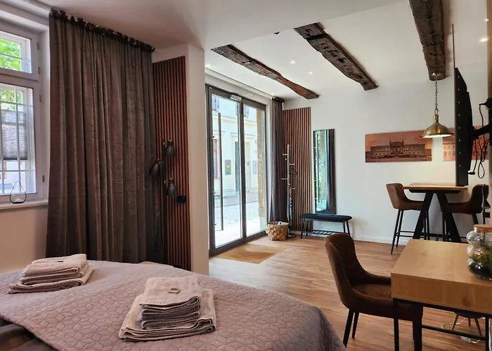 아파트 Ferienapartment Kleine Muenze 슈베린